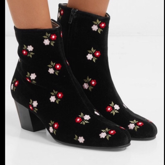 SOLD NWT Alexa Chung Beatnik Embroidered Boot - Picture 2 of 8